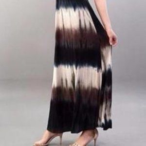 Women's Deep V-Neck Halter Racerback Tie Up Tie Dy